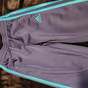 Adidas boys 4T 3 stripe track pants